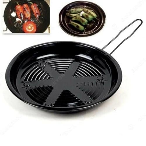 مقلاة مخصصة لشواء الكستناء والذرة والباذنجان (صناع...