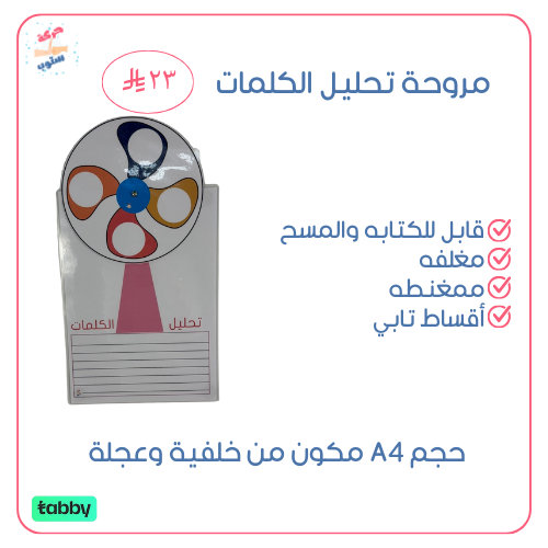 استراتيجية مروحة تحليل الكلمات