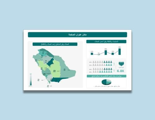 قالب بوربوينت رسم بياني صفحة واحدة