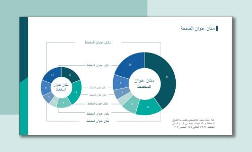 قالب بوربوينت رسم بياني صفحة واحدة