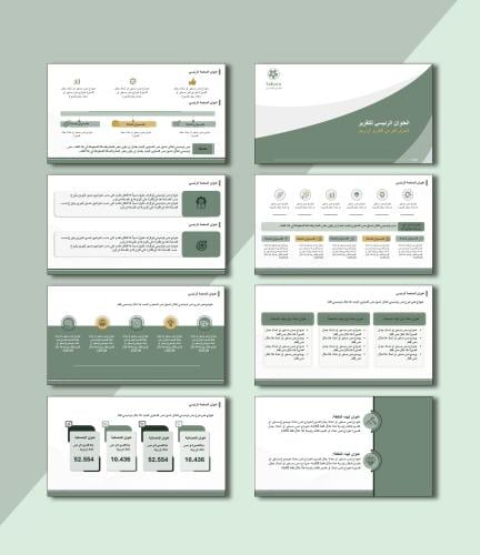 قالب تقرير بوربوينت