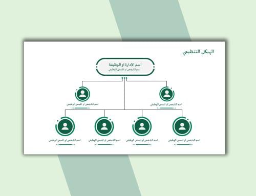 قالب بوربوينت هيكل تنظيمي