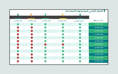 بكج قالب بور بوينت من 10 سلايدات