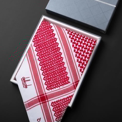 شماغ ديليكات احمر - dellcate