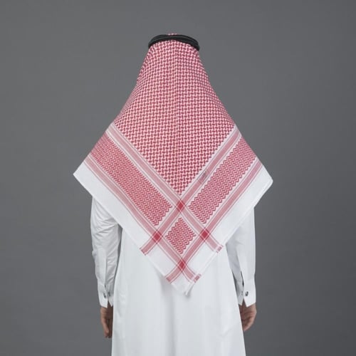 شماغ البسام وطني ختم اسود