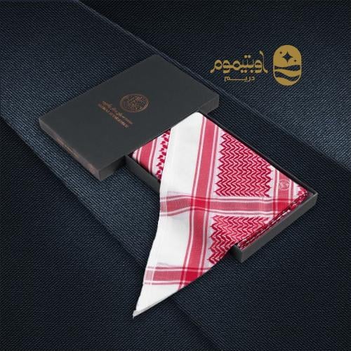 شماغ العطار انجليزي أحمر