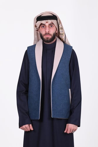 سديري دبل فيس كحلي مع بيج