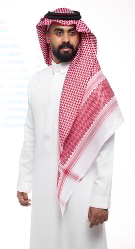 شماغ العطار كلاسيك أونيكس أحمر