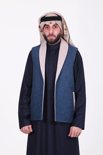 سديري دبل فيس كحلي مع بيج