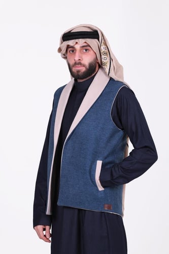 سديري دبل فيس كحلي مع بيج