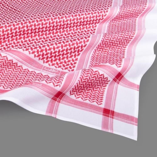 شماغ البسام بصمة 4 لون غامق