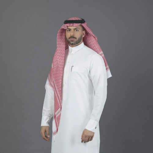 شماغ البسام كلاسيك لون الخاص انجليزي