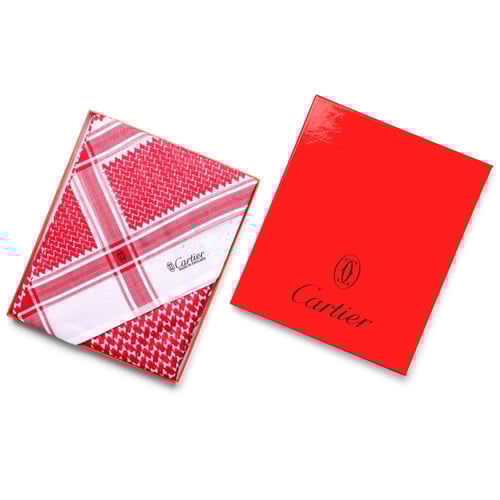 عرض شماغ كارتير ( أحمر + أبيض)