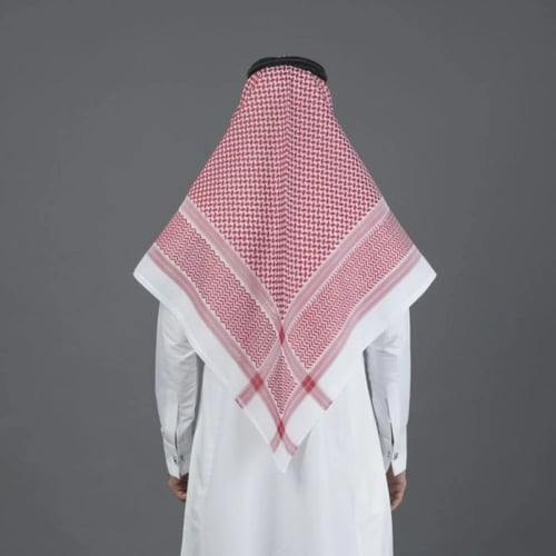 شماغ البسام بصمة 3 لون غامق