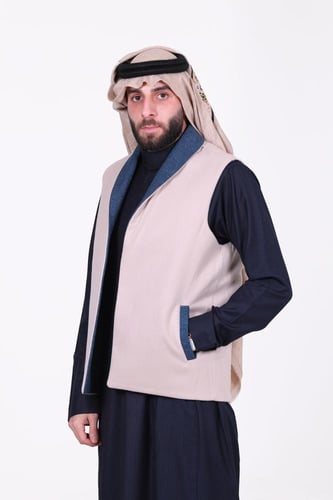 سديري دبل فيس كحلي مع بيج