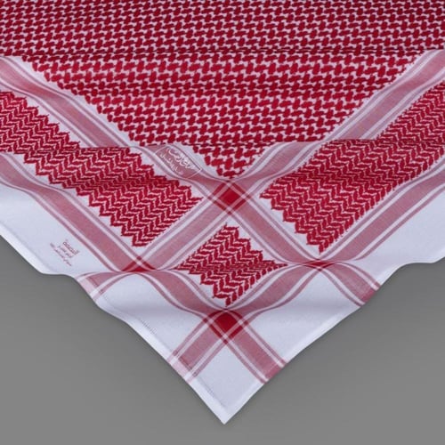 شماغ البسام بصمة احمر مميز