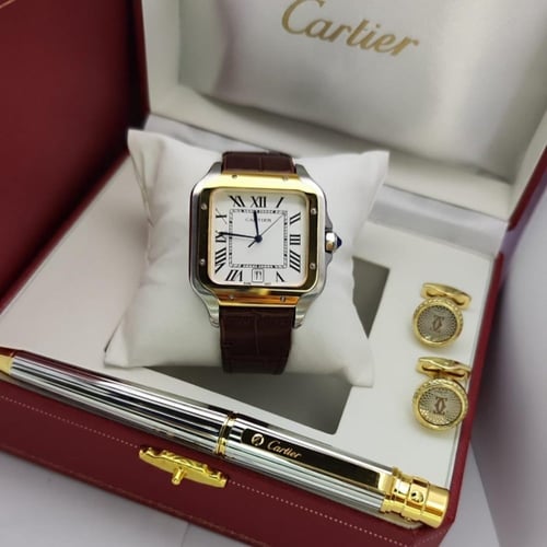 طقم رجالي كارتير (ساعة -قلم -كبك)