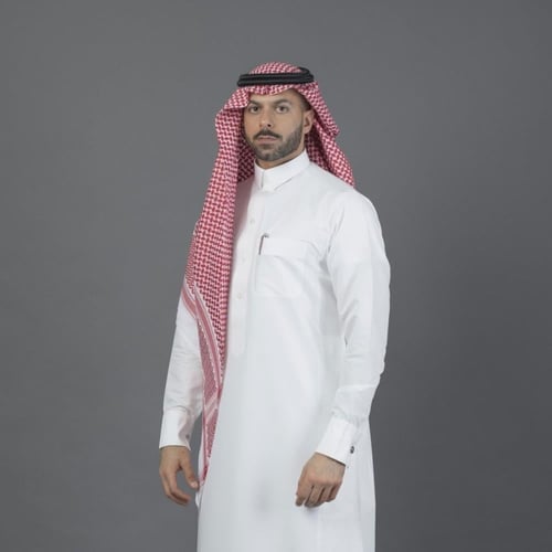 شماغ البسام وطني ختم اسود