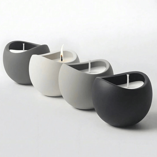 قالب شمع بيضاوي