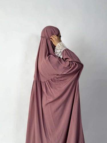 جلال صلاة 1 قطعة كم دانتيل | Prayer Dress 1 Part L...