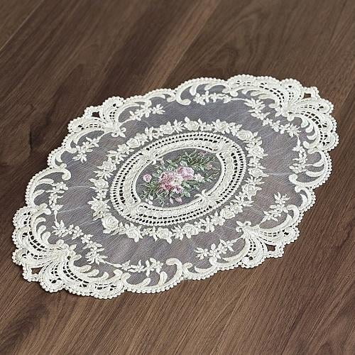 مفرش دانتيل موكا | Lace 30x40 cm Mocha