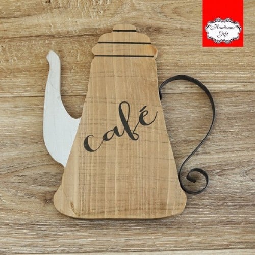 لوحة خشبية قوري ديكور | Wood Decoration Board