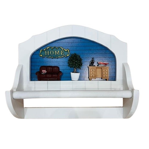 Wooden wall towel hanger Wall wooden tissue hanger