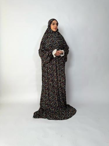 جلال صلاة 1 قطعة كم دانتيل | Prayer Dress 1 Part L...