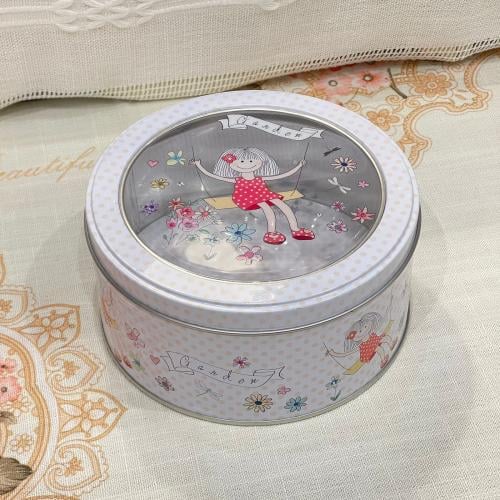 علبه معدنية بغطاء بلاستيك شفاف متعددة الاستخدام |...