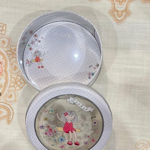 علبه معدنية بغطاء بلاستيك شفاف متعددة الاستخدام |...