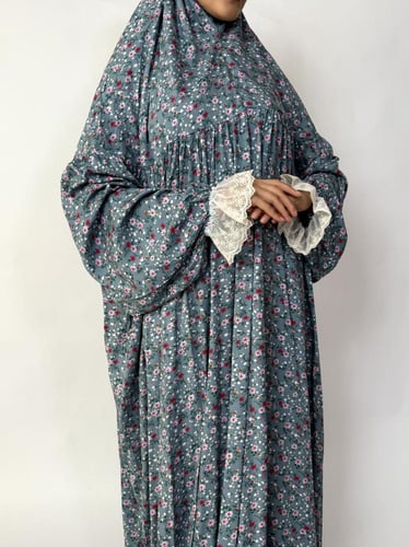 جلال صلاة 1 قطعة كم دانتيل | Prayer Dress 1 Part L...