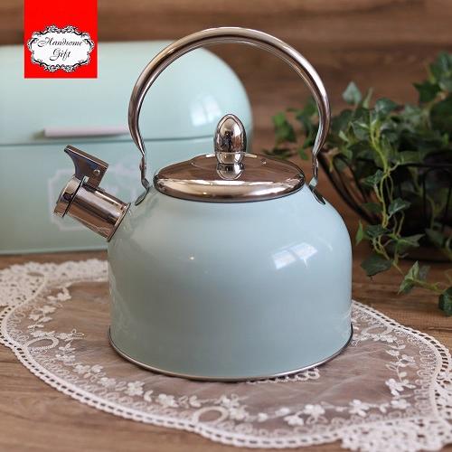 قوري غضار أزرق فاتح 3 لتر به صفارة عند الغليان | L...