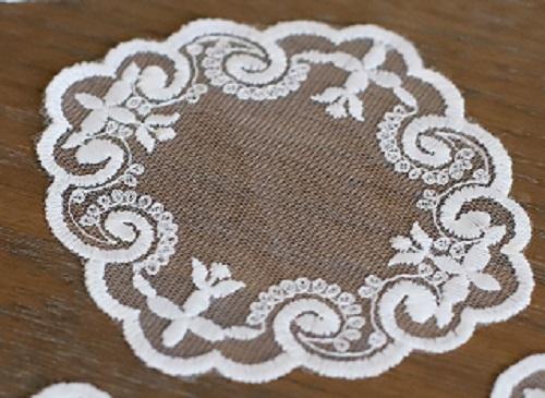 كوستر دانتيل اوف وايت | Lace Coster Off White 10 c...