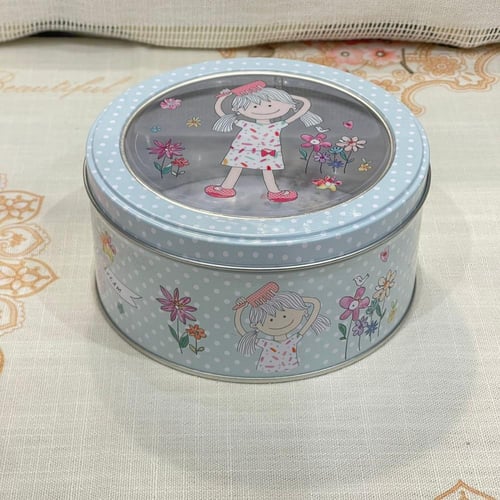 علبه معدنية بغطاء بلاستيك شفاف متعددة الاستخدام |...