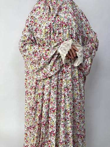 جلال صلاة 1 قطعة كم دانتيل | Prayer Dress 1 Part L...