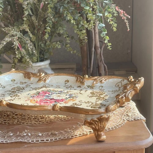 صينية تقديم رويال لون عاجي فكتوري | Resin Plate Iv...