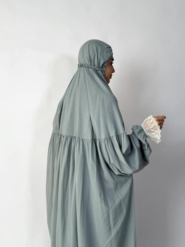 جلال صلاة 1 قطعة كم دانتيل | Prayer Dress 1 Part L...