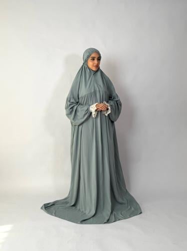 جلال صلاة 1 قطعة كم دانتيل | Prayer Dress 1 Part L...