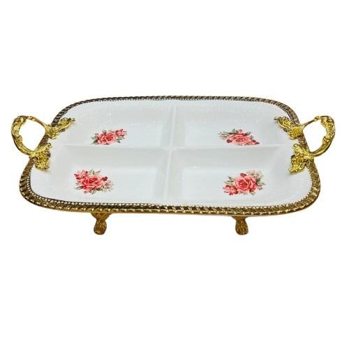 صينية تقديم سيراميك | Porcelain Tray 38x24x6 cm