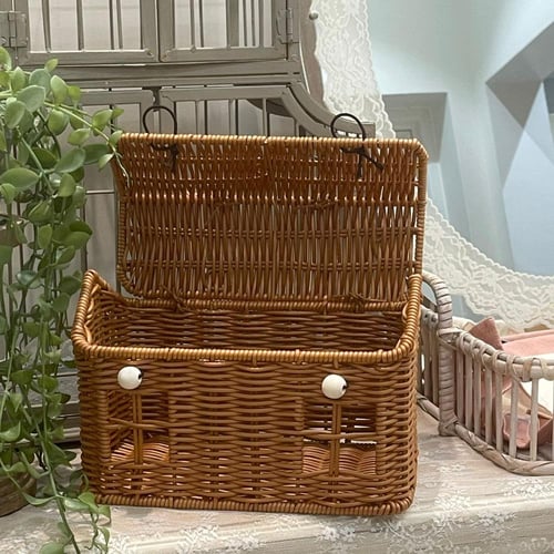 سلة بلاستيك مستطيله شكل كوخ | plastic basket, cott...