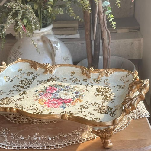 صينية تقديم رويال لون عاجي فكتوري | Resin Plate Iv...