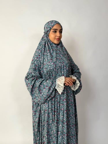 جلال صلاة 1 قطعة كم دانتيل | Prayer Dress 1 Part L...