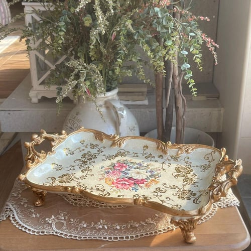 صينية تقديم رويال لون عاجي فكتوري | Resin Plate Iv...