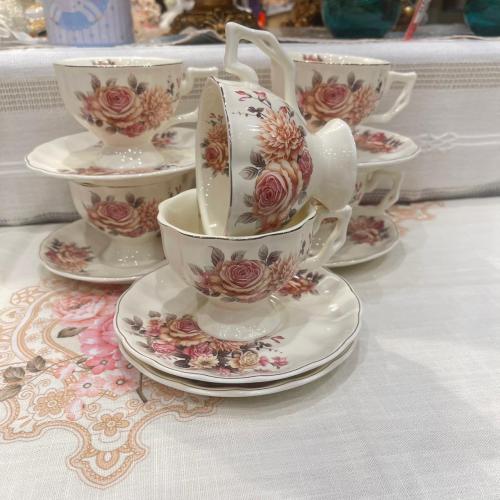طقم اكواب شاي سعة الكوب 220 مل | Tea cup set, cup...