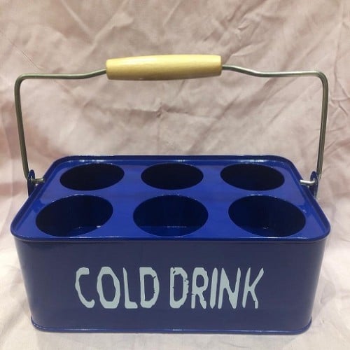 سلة قوارير معدنية | Metal bottle basket