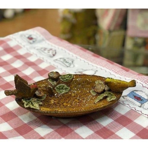 طبق مكسرات سيرميك بيضاوي | Oval ceramic nut dish