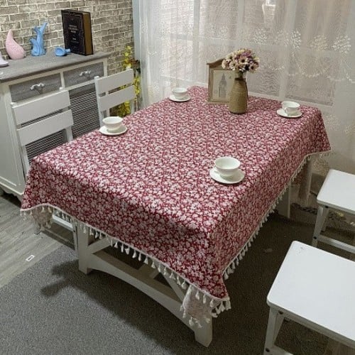 مفرش طاولة قطني مقاس135*135 | Cotton table Cloth