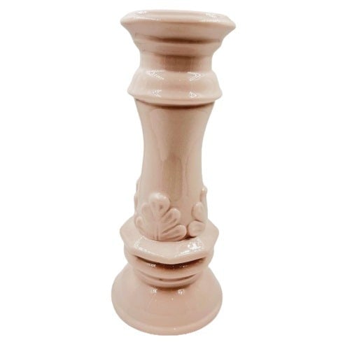 ستاند شمعة لون وردي | Pink candle stand 17 cm