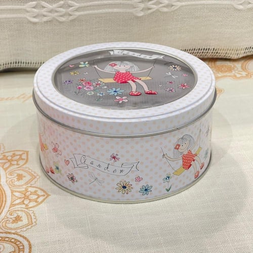 علبه معدنية بغطاء بلاستيك شفاف متعددة الاستخدام |...