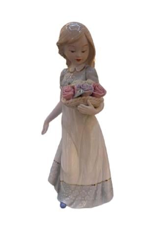 عروسة سيراميك | Porcelain Girl Size:-30x14 cm
